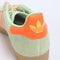 Womens Adidas Gazelle Trainers Semi Green Spark Solar Orange Gum Uk Size 3.5