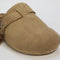 Womens Office Star Buckle Detail Slip On Clogs Tan Suede Uk Size 3