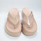 Womens Crocs Getaway Platform Flip Flops Pink Caramel Patent