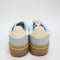 adidas Gazelle Bold W Trainers Clear Sky Cream White Gold Metallic Uk Size 4.5