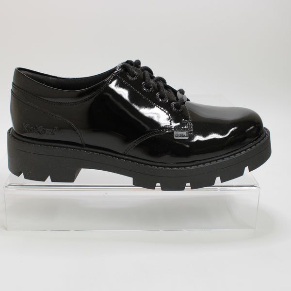 Womens Kickers Kori Lace Patent Leather Black - UK Size 6