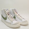 Odd Sizes -  Nike Blazer Mid 77 White Oil Green Sail Volt - UK Sizes Right 6.5/Left 5.5