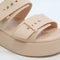 Womens Crocs Brooklyn Buckle Low Wedge Sandals Pink Caramel Uk Size 6