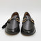 Womens Office Felipa Trim Leather Loafers Black Leather