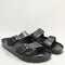 Odd sizes - Womens Birkenstock Arizona Two Strap Black Eva Uk Sizes Right 8 EU 42/Left 7.5 EU 41