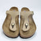 Womens BIRKENSTOCK Toe Thong Soft Footbed Sandals Sandcastle Nubuck