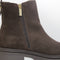 Womens OFFICE Archie Chunky Chelsea Ankle Boots Brown Suede