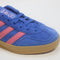 Womens Adidas Gazelle Indoor Trainers Blue Bliss Pink Gum Uk Size 3