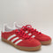 adidas Gazelle Indoor Trainers Better Scarlet Red White Gum Uk Size 5.5