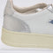 Autry Medalist Low Bicolour Sneakers White and Silver Leather - UK Size 4
