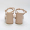 Womens Office Marine  Double Strap Block Heels Nude