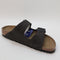 Womens Birkenstock Arizona Two Strap Velvet Gray Uk Size 7