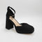 Womens Office Hey Day Two Part Embellished Buckle Platform Black