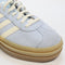 adidas Gazelle Bold W Trainers Clear Sky Cream White Gold Metallic Uk Size 4.5