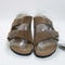 Womens Birkenstock Arizona Two Strap Sandals Dark Tea Tfb Uk Size 5