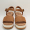 Womens Toms Diana Wedge Sandals Tan Leather Uk Size 6