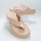 Womens Crocs Getaway Platform Flip Flops Pink Caramel Patent