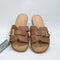 Womens TOMS Sol Sliders Brown Sugar Leather