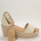 Womens Earthaddict Hebe Espadrille Wedges Off White Uk Size 7