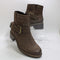 Womens OFFICE Avril Cleat Sole Buckle Boots Brown Nubuck