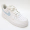 Womens Nike Air Force 1 '07 Trainers White Light Amory Blue Light Bon Uk Size 3