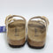 Womens BIRKENSTOCK Arizona Two Strap Big Buckle Cream Canvas Sandals - UK Size 5.5 EU 39