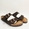 Mens Birkenstock Arizona Two Strap Mocca Suede Uk Size 9.5