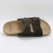 Mens Office Sycamore  Double Buckle Sandals Olive Suede