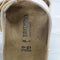 Womens BIRKENSTOCK Arizona Two Strap Big Buckle Cream Canvas Sandals - UK Size 5.5 EU 39