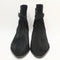 Womens Office Arcade Strap Detail Pointed Toe Ankle Boots Black Suede Uk Size 8