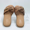 Womens TOMS Sol Sliders Brown Sugar Leather
