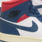 Odd sizes - Womens Jordan Air Jordan 1 Mid White French Blue Gym Red Uk Sizes Right 5/Left 4