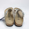Womens BIRKENSTOCK Toe Thong Footbed Sandals Taupe Rivet