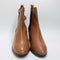 Womens Office Apsect Block Heel Chelsea Boots Tan Leather