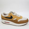 Odd Sizes -  Nike Air Max 1 Trainers Light Bone Black Flax British Tan - UK Sizes Right 9/Left 8
