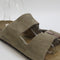 Mens Birkenstock Arizona Two Strap Taupe Suede Uk Size 9