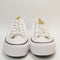 Odd Sizes - Converse All Star Low Platform White Black - UK Sizes Right 6/Left 5