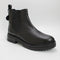 Womens Office Angelica Cleated Cheslea Boots Black Leather