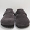Womens Birkenstock Boston Clogs Velvet Grey Uk Size 5