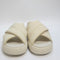 Odd Sizes - Womens Toms Mallow Crossover Slides Beige - UK Sizes Right 4/ Left 5