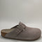 Mens Birkenstock Boston Clogs Gray Taupe Suede Uk Size 7.5