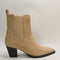 Womens Office Aries Western Chelsea Ankle Boots Beige Suede Uk Size 6
