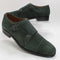 Mens REISS Amalfi Suede Double Monk Strap Shoes Forest Green - UK Size 8