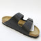 Womens Birkenstock Arizona Two Strap Black Birko Flor Uk Size 5