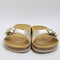 Womens Office Savannah Single Slide Footbed Gold