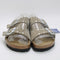 Womens Birkenstock Arizona Two Strap Sandals Taupe Rivet Uk Size 5