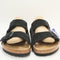 Mens Birkenstock Arizona Two Strap Sandals Black Suede Uk Size 7