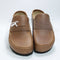 Womens BIRKENSTOCK Naples Wrapped Clogs Cognac Leather