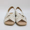 Womens Office Sasha  Square Toe Cross Over Espadrille Sandals White