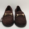 Womens Office Fountain Snaffle Trim Loafers Brown Suede Uk Size 6